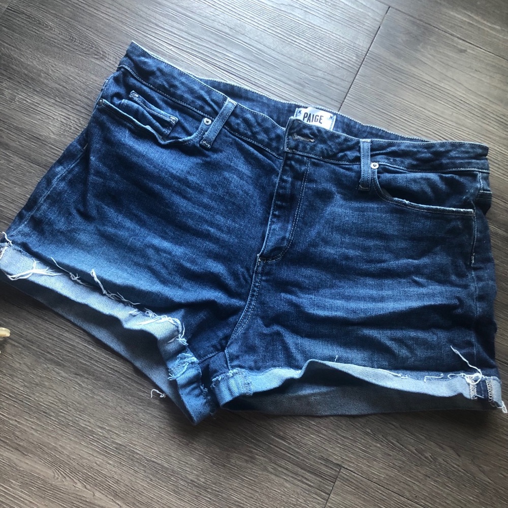 Paige High Waisted Denim Shorts